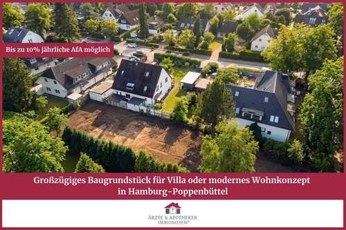 Foto - Grundstück zu verkaufen in Hamburg Poppenbüttel 775.000,00 € 911 m²