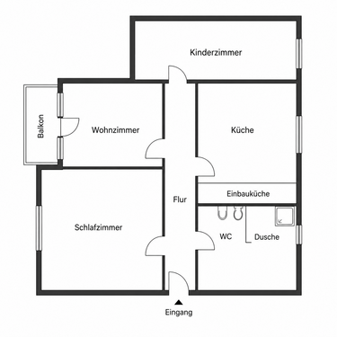 Foto - Wohnung zum Mieten in Bochum 650,00 € 70 m²