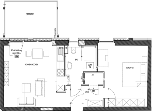 Foto - Wohnung zum Mieten in Merseburg 765,07 € 62.46 m²