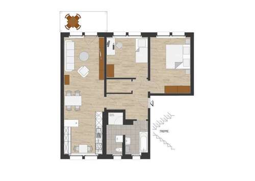 Foto - Wohnung zum Mieten in Zwickau 760,00 € 80 m²