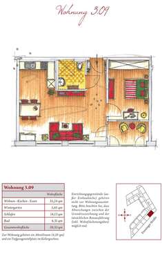Foto - Wohnung zum Mieten in Dachau 1.010,00 € 59.33 m²