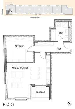 Foto - Wohnung zum Mieten in Berlin 1.030,36 € 62.84 m²