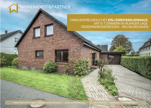 Foto - Haus zum Kaufen in Wilhelmshaven 225.000,00 € 144 m²