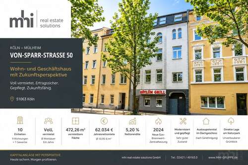 Foto - Haus zum Kaufen in Köln 1.195.000,00 € 472.26 m²
