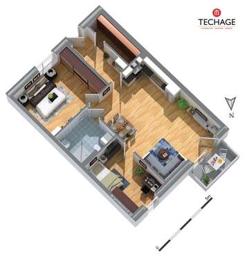 Foto - Wohnung zum Mieten in Kiel 1.365,00 € 82.21 m²