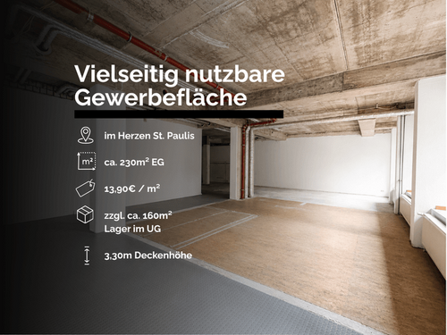 Foto - Einzelhandel in Hamburg 3.200,00 € 230 m²