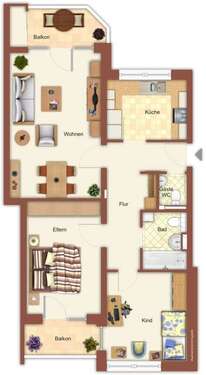 Foto - Wohnung zum Mieten in Mönchengladbach 423,79 € 71.41 m²