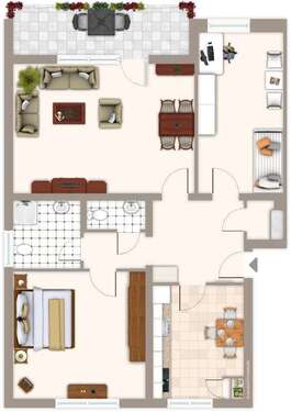 Foto - Wohnung zum Mieten in Mönchengladbach 739,00 € 77 m²