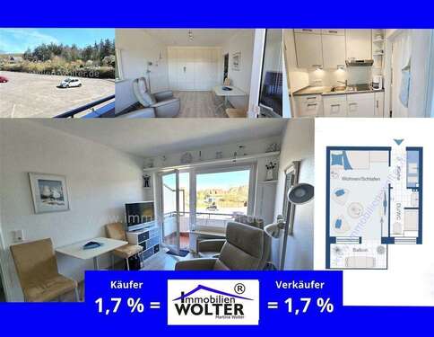 Foto - Wohnung zum Kaufen in Wyk auf Föhr 129.900,00 € 23 m²