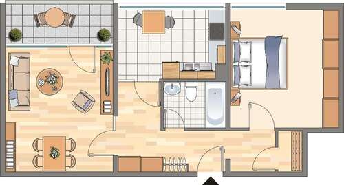 Foto - Wohnung zum Mieten in Dortmund 319,30 € 62.65 m²