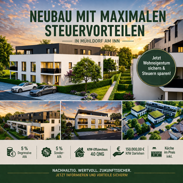 Foto - Wohnung zum Kaufen in Mühldorf am Inn 339.000,00 € 56.11 m²
