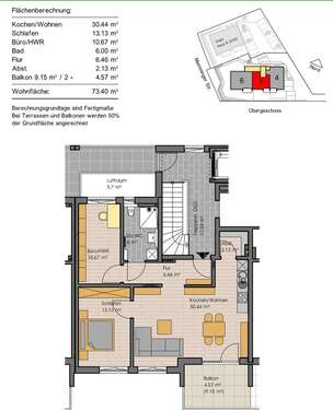 Foto - Wohnung zum Kaufen in Bad Grönenbach 360.000,00 € 73.4 m²