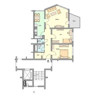 Foto - Wohnung zum Mieten in Weil der Stadt 873,00 € 86.02 m²