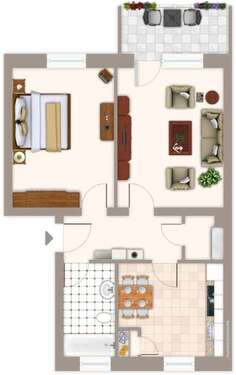 Foto - Wohnung zum Mieten in Mönchengladbach 509,00 € 50.88 m²