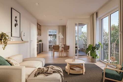 Foto - Wohnung zum Mieten in Oberschleißheim 880,00 € 36.76 m²