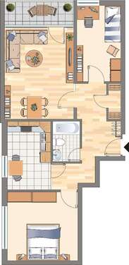 Foto - Wohnung zum Mieten in Dortmund 390,39 € 76.83 m²