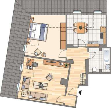 Foto - Wohnung zum Mieten in Herne 379,00 € 52.82 m²
