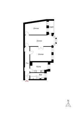 Foto - Wohnung zum Kaufen in Berlin-Charlottenburg 650.000,00 € 93 m²