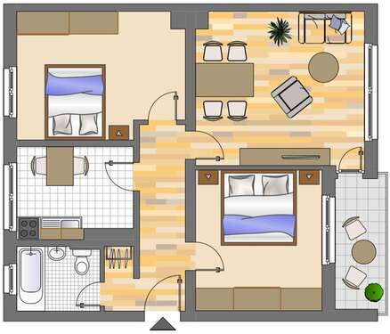 Foto - Wohnung zum Mieten in Gladbeck 499,00 € 66.5 m²