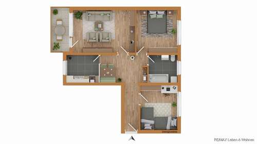 Foto - Wohnung zum Kaufen in Dachau 425.000,00 € 84.04 m²