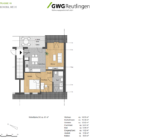 Wohnung zum Mieten in Reutlingen 810,00 € 61 m²