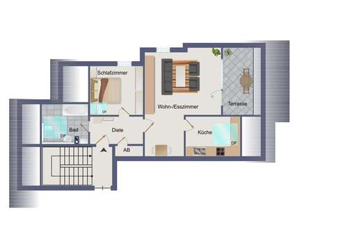 Foto - Wohnung zum Kaufen in Lohr 164.000,00 € 66 m²