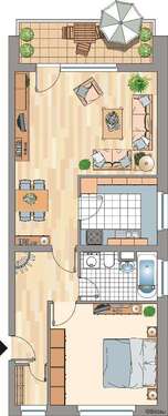 Foto - Wohnung zum Mieten in Bonn 326,45 € 63 m²