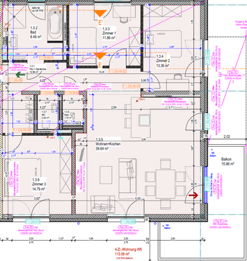 Foto - Wohnung zum Mieten in Lahnau 1.300,00 € 112.75 m²