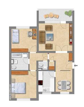 Foto - Wohnung zum Mieten in Essen 807,00 € 82 m²