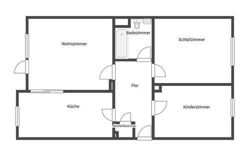 Foto - Wohnung zum Mieten in Landau in der Pfalz 494,00 € 71.3 m²