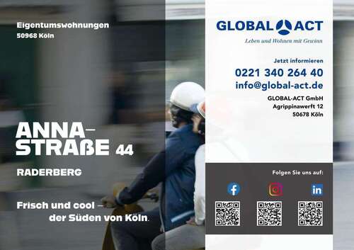 Foto - Wohnung zum Kaufen in Köln 319.000,00 € 50.22 m²