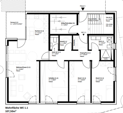 Foto - Wohnung zum Mieten in Neckarsulm 1.467,38 € 107.5 m²