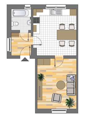 Foto - Wohnung zum Mieten in Herten 309,00 € 37.69 m²