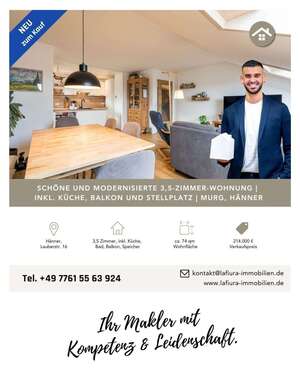 Foto - Wohnung zum Kaufen in Murg 214.000,00 € 74.37 m²