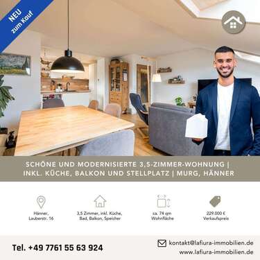 Foto - Wohnung zum Kaufen in Murg 229.000,00 € 74.37 m²