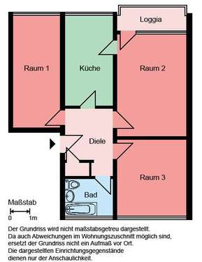 Foto - Wohnung zum Mieten in Iserlohn 549,00 € 77.63 m²