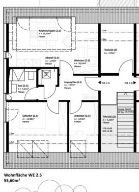 Foto - Wohnung zum Mieten in Neckarsulm-Obereisesheim 758,94 € 55.6 m²