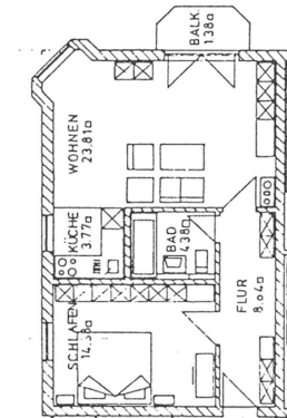 Foto - Wohnung zum Mieten in Plauen 320,00 € 55.76 m²