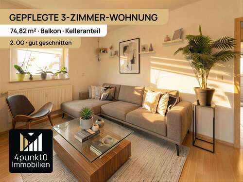 Foto - Wohnung zum Kaufen in Augsburg Lechhausen 239.000,00 € 74.83 m²