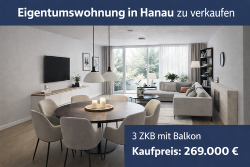 Foto - Wohnung zum Kaufen in Hanau 269.000,00 € 84 m²