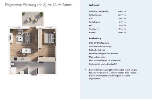 Foto - Wohnung zum Kaufen in Wurster Nordseeküste 225.000,00 € 68 m²