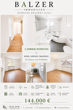 Foto - Wohnung zum Kaufen in Gaggenau 144.000,00 € 49 m²
