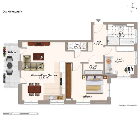 Foto - Wohnung zum Mieten in Dachau 1.940,00 € 85 m²