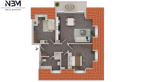 Foto - Wohnung zum Mieten in Oranienburg 1.242,00 € 69 m²