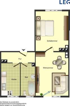 Foto - Wohnung zum Mieten in Remscheid 459,00 € 56.31 m²