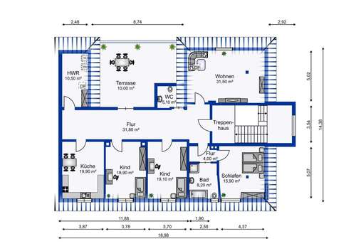 Foto - Wohnung zum Kaufen in Limbach 265.000,00 € 160 m²