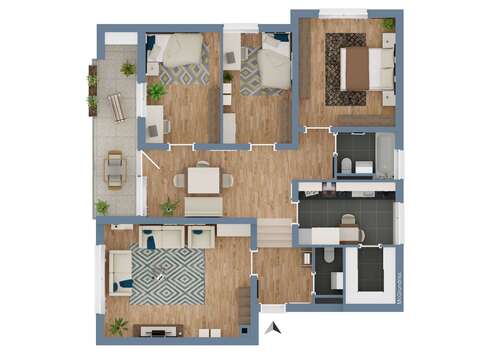 Foto - Wohnung zum Kaufen in Esslingen 339.500,00 € 96.5 m²