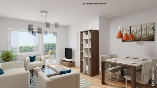 Foto - Wohnung zum Kaufen in Schorndorf 189.000,00 € 51.72 m²