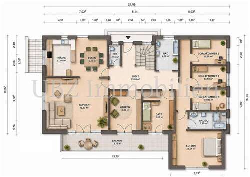 Foto - Wohnung zum Mieten in Waldaschaff 1.700,00 € 240 m²
