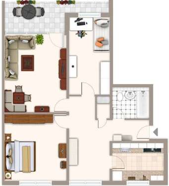 Foto - Wohnung zum Mieten in Mönchengladbach 729,00 € 76.2 m²